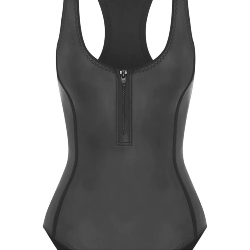 ABYSSE ELLE BLACK NEOPRENE BIKINI ONE-PIECE - Picture 2 of 5
